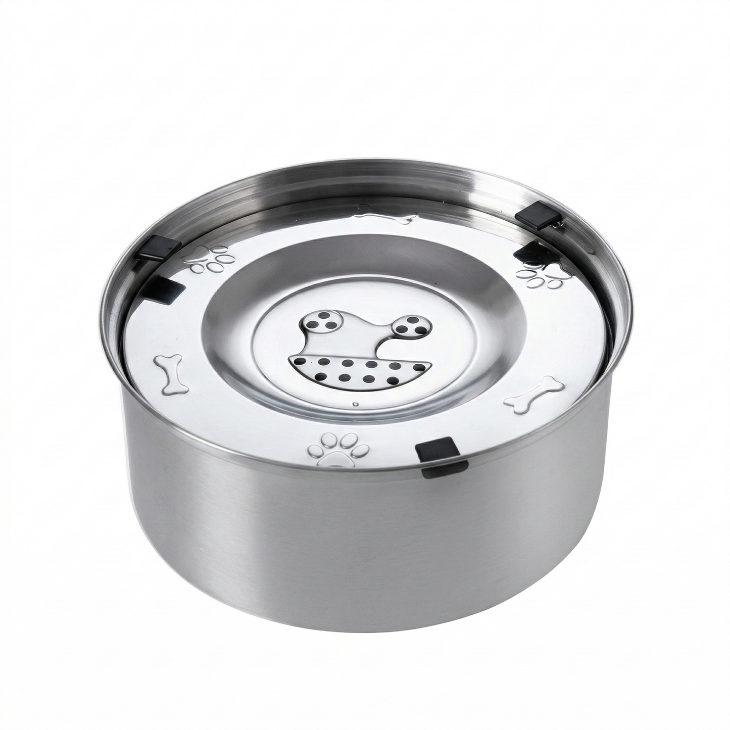 Premium 304 Stainless Steel Splash-Proof Pet Water Bowl | Toto & Co.
