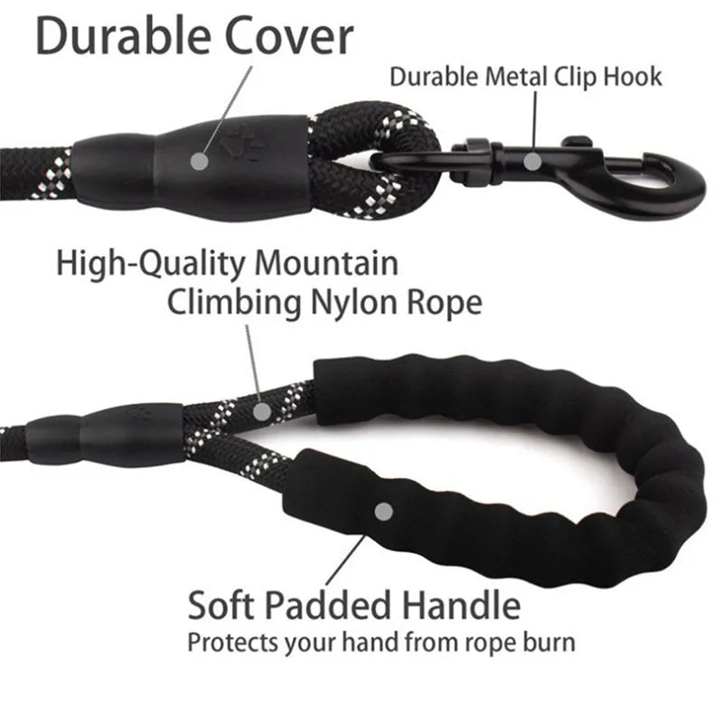 Everyday Reflective Rope Leash | Toto & Co.