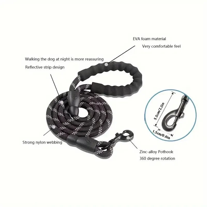 Everyday Reflective Rope Leash | Toto & Co.