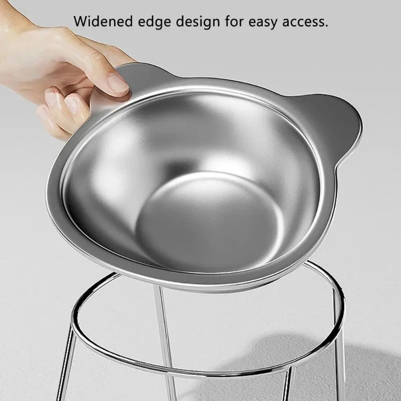 Elevated 15° Stainless Steel Dog Bowl | Toto & Co.