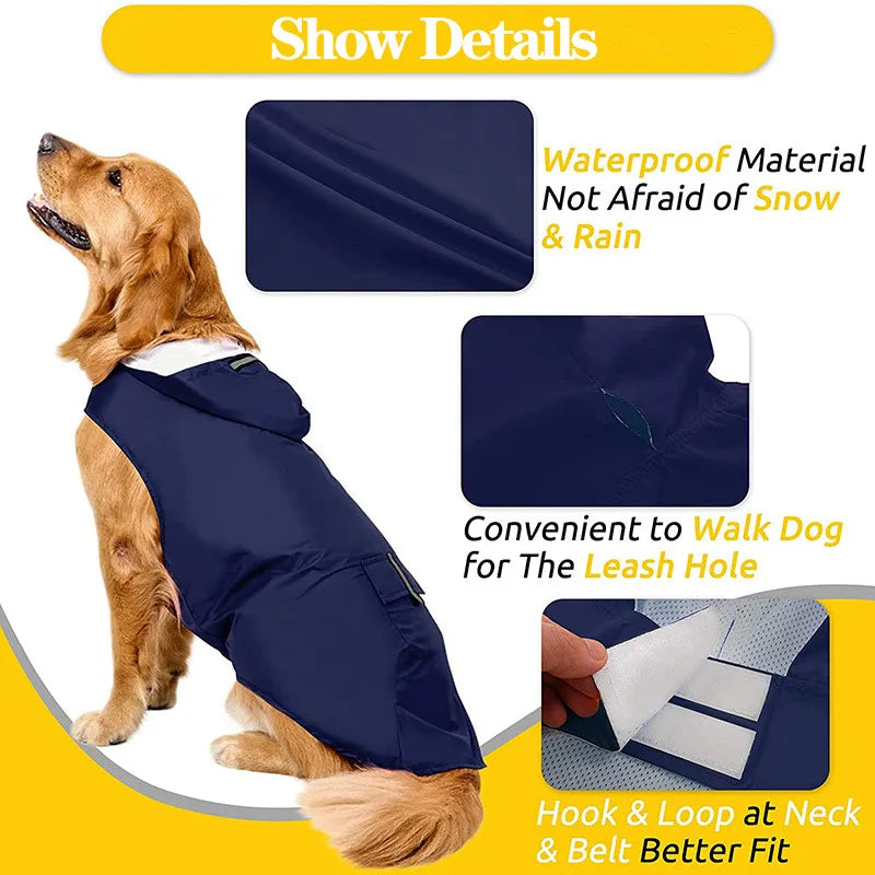Lightweight Reflective Dog Raincoat | Toto & Co.