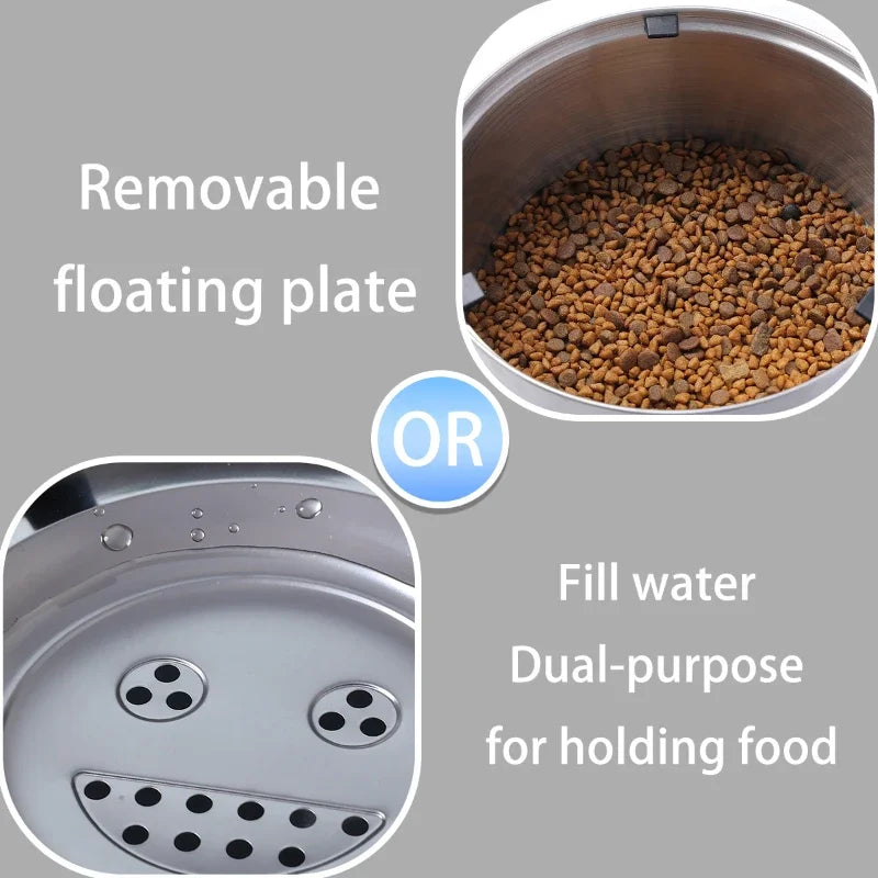 Premium 304 Stainless Steel Splash-Proof Pet Water Bowl | Toto & Co.